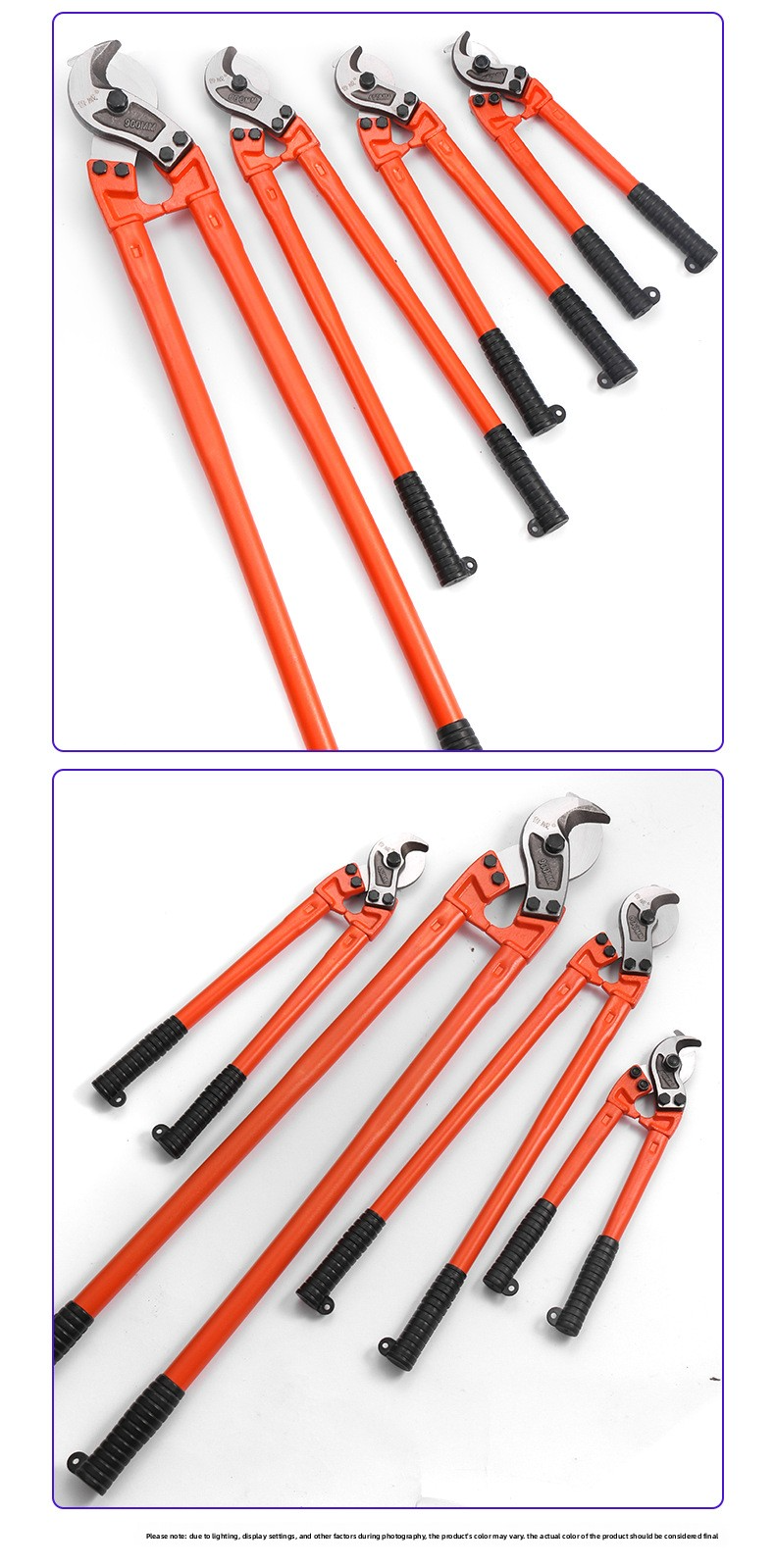 Luwei Cable Cutter, 18-inch/24-inch Manual Wire Cutter, Electrician's ...